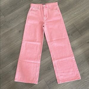 NWOT GAP Factory High Rise Wide-leg Pink Salmon Size 2